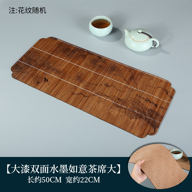 Double-sided ink painting Ruyi tea set, large size
