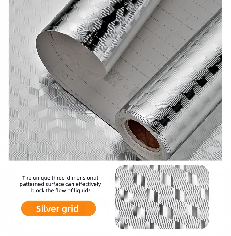 60cm width*5m - Silver grid