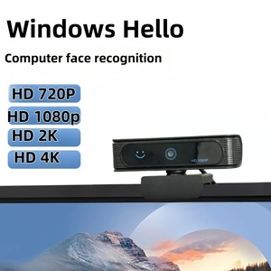 Nuevo HD para Windows Hello Reconocimiento facial 1080P 2K 4K Computadora sin controlador Cámara USB con micrófono - Product Image 5