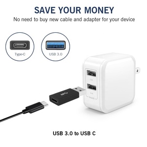 Adaptador USB 3,1 de 10Gbps, convertidor de USB-C hembra, conector 3,0, tipo A, macho A USB 3,1, tipo c, tipo C, AM-CF, novedad de 5,0