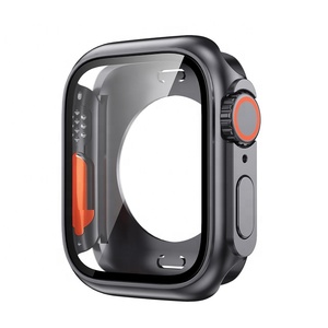 เปลี่ยนเป็นอัลตร้า49มม. ฝาครอบสำหรับ Apple Watch 8 7 45มม. เคสกระจกแบบเต็ม360 iWatch Series 4 5 6 SE 44มม. - Product Image 1