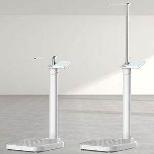 Günstige Großhandel LED-Anzeige China 200kg Arzt Adult Medical Waage mit Höhe Rod Weight Machine - Product Image 6