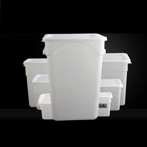 2L-22L plastik PC PP madde Bin kutu ticari mutfak için gıda saklama kabı çok fonksiyonlu yuvarlak gıda saklama kabı - Product Image 4