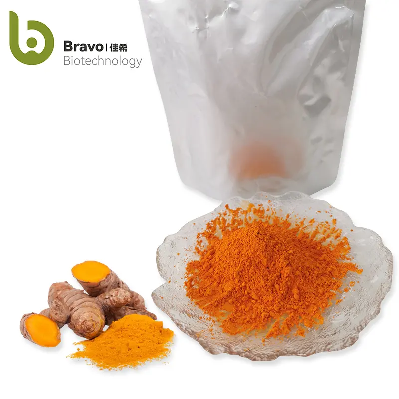 China Bravo Cosmetisch Ingrediënt 95% Nano Kurkuma Supplement Extract 95% Oranje Kurkuma Poeder Met Ontstekingsremmend Effect