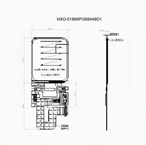 Oled display ad alta risoluzione piccolo display oled pannello 368X448 puntini di colore RGB mipi interfaccia oled display ad alta risoluzione - Product Image 6