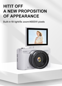 ポータブルレトロコンパクトカムコーダーオートフォーカスCCD 64MP写真ズーム4Kデジタルカメラ写真用