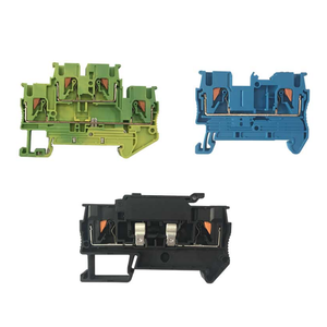 PT <strong>Push</strong> in <strong>Terminal</strong> Wire Connector Combined <strong>Push</strong> in <strong>Spring</strong> Quick Wiring Din Rail <strong>Terminal</strong> <strong>Block</strong> - Product Image 1