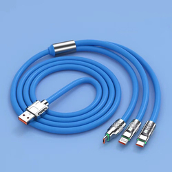 3 in1タイプC8ピン電話マイクロUSBOD6.0ワイヤーコード急速充電データケーブルfori for samsung for phone - Product Image 2
