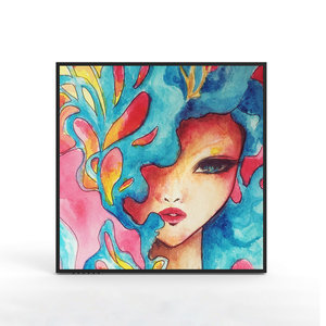 22 Inch Wooden Square Screen Frame Smart Digital Art Picture and WiFi <strong>Function</strong> for Wall <strong>Display</strong> - Product Image 6