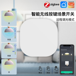 Zigbee Tuyaスマートホーム1ボタン调光シーンスイッチアプリタイミングリモコンステッカー - Product Image 5
