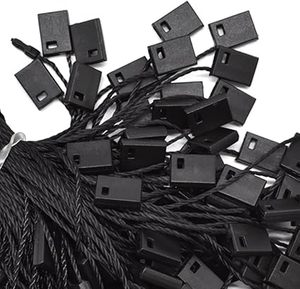 Hang Tag String Black 7 "1000 piezas Nylon Snap Lock Pin Loop Fastener Hook Ties Fácil y rápido de colocar - Product Image 2