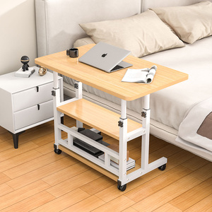 Mesita de noche de estudio de dormitorio de estudiante pequeño movible Escritorio de dormitorio de hogar para uso en computadora para escribir