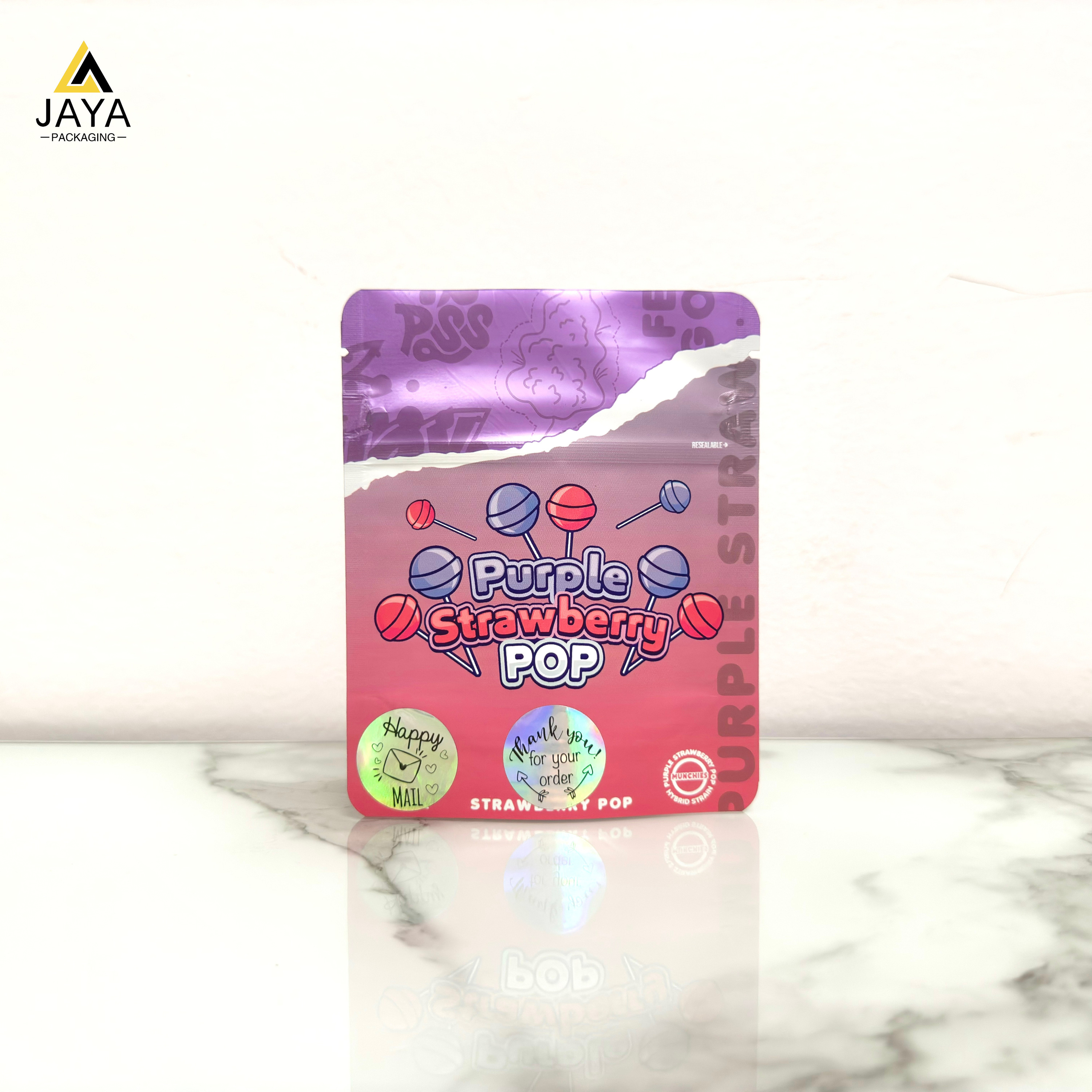 Pop di fragole viola