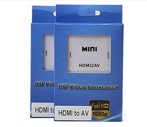 kuyil 1080P HDMI AV 3RCA CVBS复合视频音频转换器适配器支持PAL/NTSC带USB充电电缆PC笔记本电脑 - Product Image 6