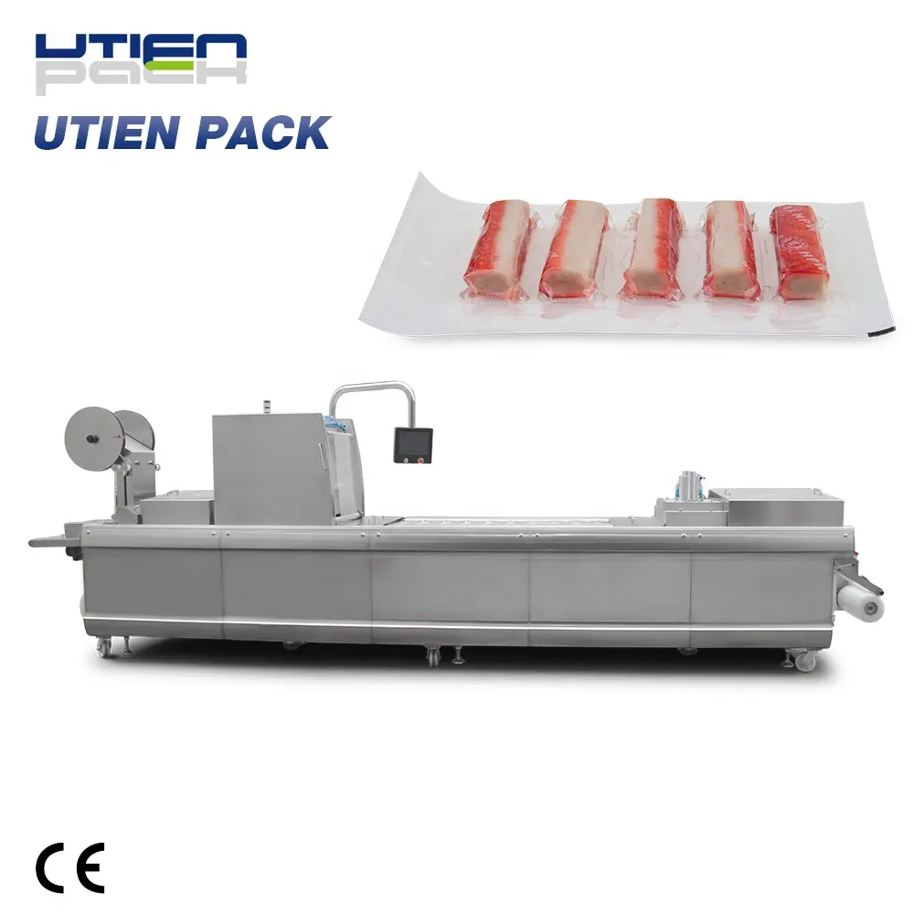 Máquina de envasado al vacío de termoformado de salchichas automática UTIEN