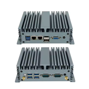Neuankömmling Mini-PC Intel N100/N200/N300 Prozessor 2LAN UHD-Grafik DDR4 8G Mit 2 * COM 2 * RJ45 N100 Embedded PC Computer - Product Image 2