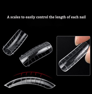 <strong>120</strong> Pcs/Box Plastic Dual Forms Nail <strong>Tips</strong> Clear Acrylic Nail Quick Building Mold Nail <strong>Tips</strong> for Poly Gel - Product Image 4
