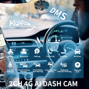 2CH H.264视频压缩音频输入4G GPS ADAS DMS双镜头行车记录仪全高清1080P 720P记录器 - Product Image 5