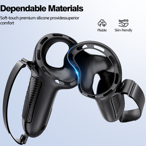 Anti-Slip Grip Cover for Meta <strong>Quest</strong> 3S/<strong>Quest</strong> 3 Controller Protector Case Shockproof Protective Shell for VR Controllers - Product Image 2