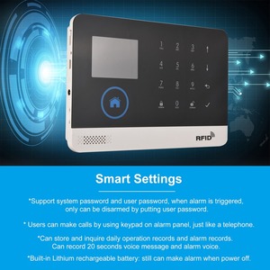 433MHz Wireless <strong>WIFI</strong> + GSM Auto-dial Alarm Security System <strong>LCD</strong> <strong>Display</strong> Door <strong>Sensor</strong> PIR <strong>Motion</strong> <strong>Sensor</strong> Phone APP Remote Control - Product Image 2