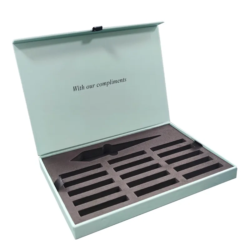 Cajas de Regalo de lujo personalizadas para muestras de perfume, botellas vacías de aceite, embalaje de regalo