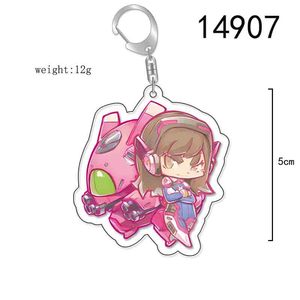 Trò chơi phim hoạt hình nhân vật Acrylic Keychain Overwatch Pioneer móc khóa đôi bên hoạt hình ngoại vi schoolbag Mặt dây chuyền quà tặng đồ chơi - Product Image 2
