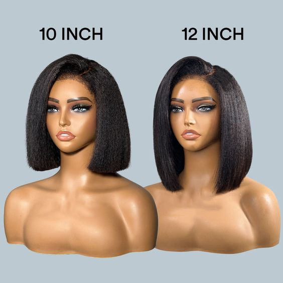 kinky straight bob