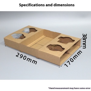 Tại Gói Tùy Chỉnh Dùng Một Lần Sóng Chủ Sở Hữu Cốc Cho Takeout 4 Ly 2 Ly Gói Cho Nước Trái Cây Sữa Đồ Uống Takeaway Bao Bì - Product Image 3