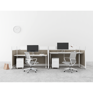 Sistema de panel de cubículo de partición modular para estación de trabajo de pie Mesa inteligente de escritorio de computadora ajustable en altura - Product Image 1