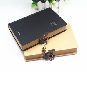 365 giorni Notebook con Serratura Kraft di Carta In Bianco Notebook Retro Notebook A5 - Product Image 1