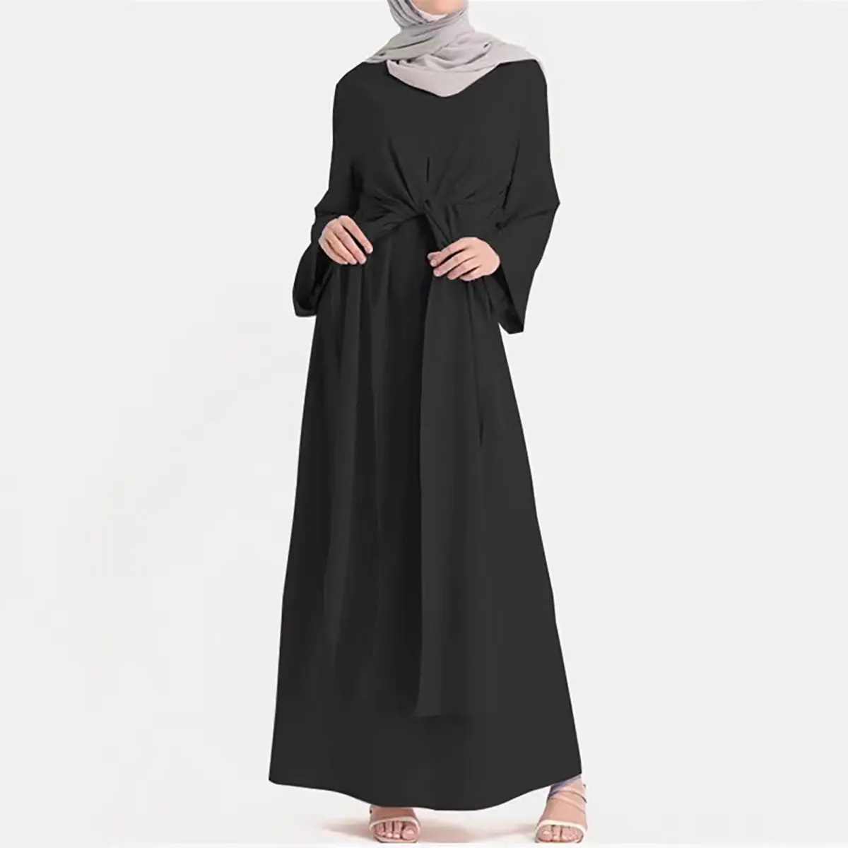 Abiti Casual Long Lady New Model modesto Nouveau Friperie Bale Lere Choix Turkish Abaya donna abito musulmano 2023 Dubai