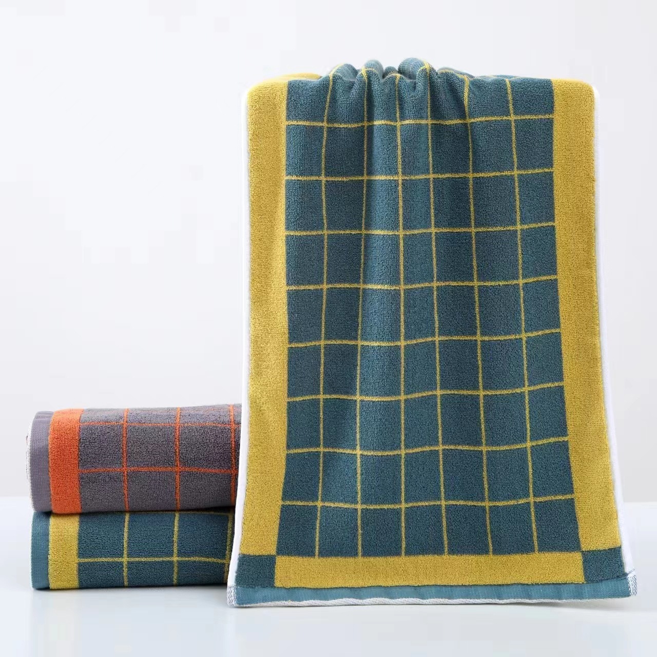 Checkered yellow