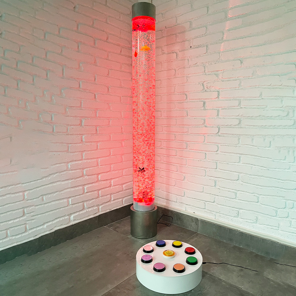 tubo a bolle colorato H150cm con controller