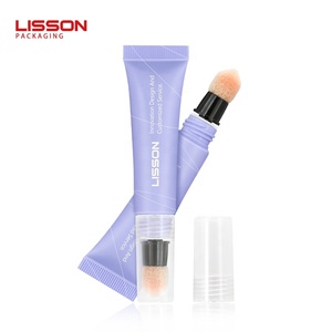 Boş kozmetik ambalaj kapatıcı tüp lüks benzersiz makyaj dudak parlak kutular sıkmak tüpler sünger aplikatör ile fırça - Product Image 2