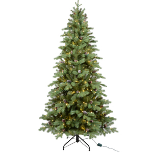 Automatic Switch Outdoor Xmas <strong>Tree</strong> Artificial Natural Christmas <strong>Tree</strong> Realistic Christmas <strong>Tree</strong> With Pine Cone - Product Image 1