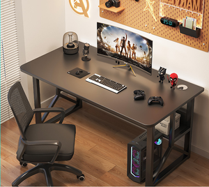 Деревянный стол для учебы L-образный компьютерный игровой стол - Product Image 6