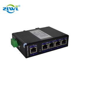 ZLWL Gigabit Industrial Network Switch 5 Port 10/100/1000mbps Din-rail Dual Dc <strong>Input</strong> Unmanaged Switch for IP Camera