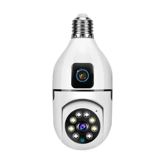 Беспроводная камера видеонаблюдения v380pro с двумя линзами, 360 панорамная интеллектуальная камера ночного видения высокой четкости, ptz-камера