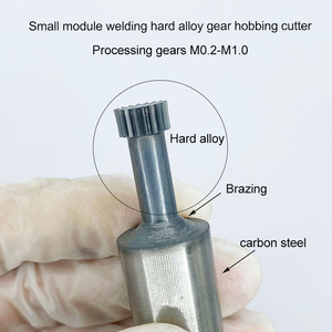 Customized HSS M0.<strong>2</strong>-M1 Gear Cutting Tool Carbide Brazing Involute Finishing Hobbing Tool for Worm and Spline Use - Product Image 3