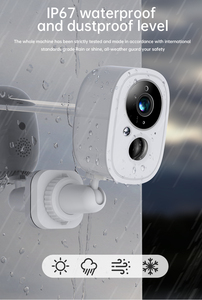 Kızılötesi tamamlayıcı düşük güçlü pil bankası ve bulut ile uzun kablo su geçirmez açık WiFi kamera - Product Image 4