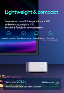 Mini PC de bolsillo Wife 5,0 fácil de instalar con sistema Win 11 Pro para juegos emocionantes e integración de hogar inteligente - Product Image 5