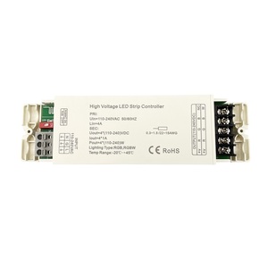 AC110V-240V 2 в 1 высоковольтный контроллер светодиодной ленты DHV002 220 В RGB RGBW контроллер - Product Image 6