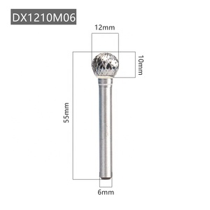 DX-Type D-Head ทังสเตนคาร์ไบด์โรตารี Burr File พร้อม6Mm ซีเมนต์คาร์ไบด์ Burr - Product Image 6