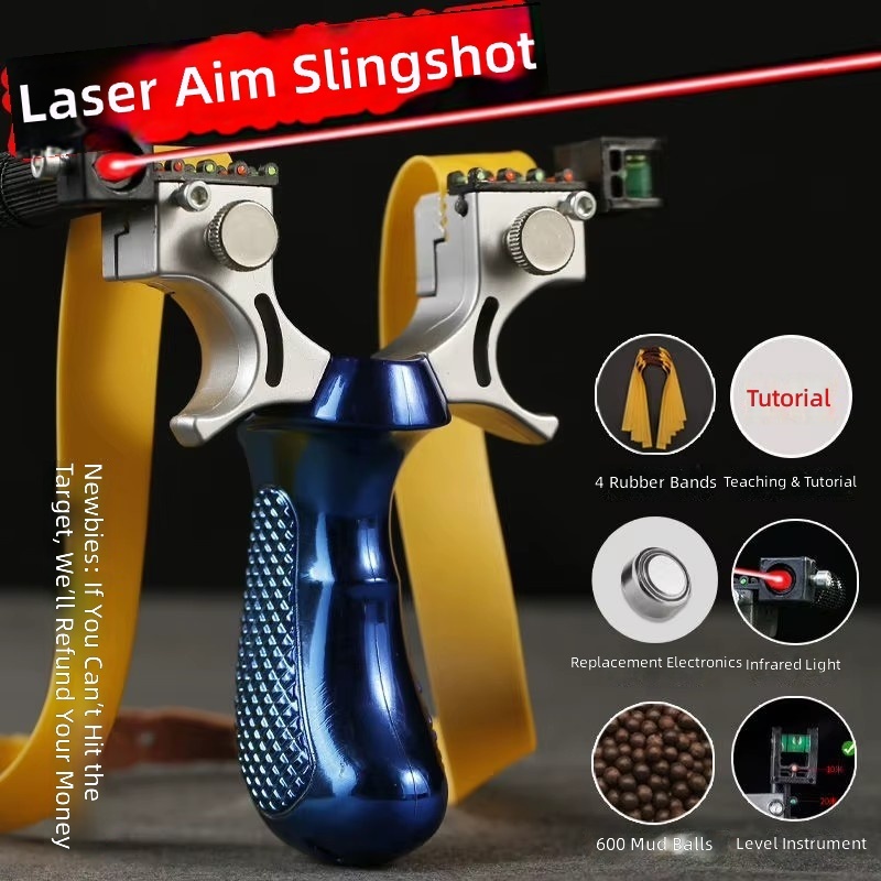 Blue model-600 rounds-4 rubber bands-laser