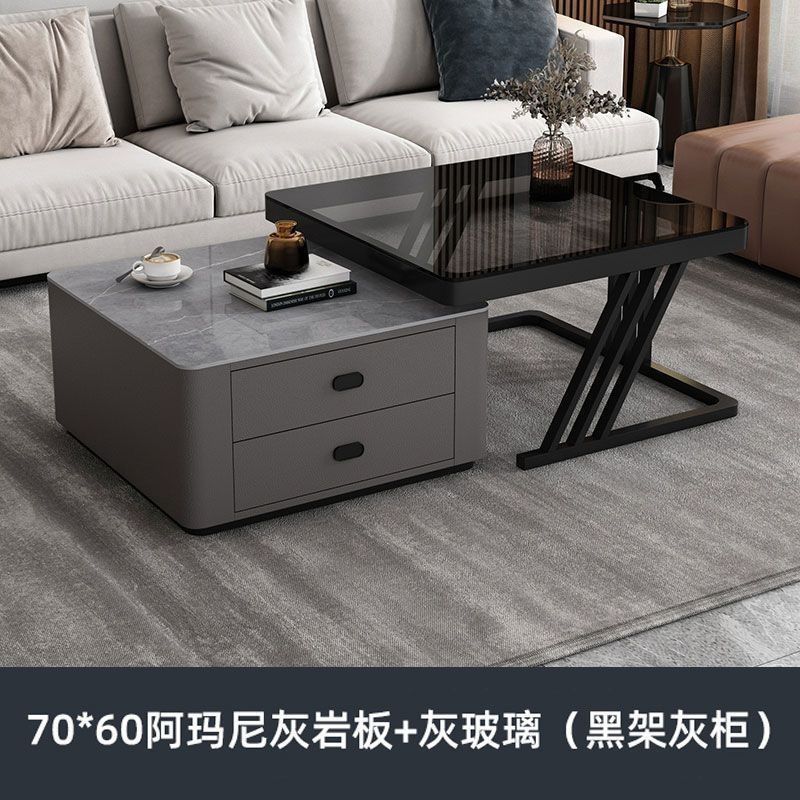 Double drainer black rack grey cabinet-armani limestone board gr
