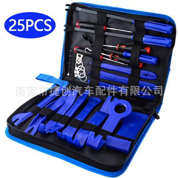 25 piezas (bolsa de lona azul, material PP)