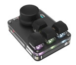 Noir 4+1 bouton Filaire