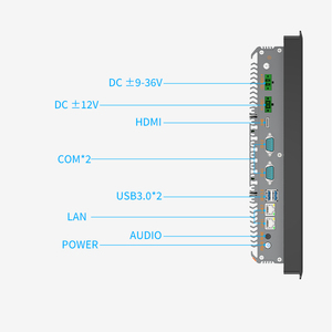 7 10,4 12,1 15,6 17 19 pulgadas LCD IP65 IP67 UHD BNC computadora al aire libre Monitor de montaje en pared monitores de pantalla táctil para la venta - Product Image 6