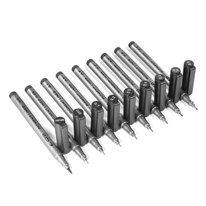 Cetvel kalemi Fineliner Ultra ince çizgi sanat kalem siyah mürekkep 005 01 02 03 05 08 mikron cetvel kalemi ofis okul seti - Product Image 6