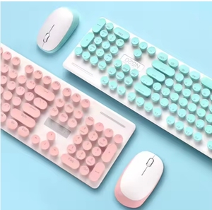 Combo de teclado y ratón USB inalámbrico de 2,4 GHz Nueva tecla redonda para computadora - Product Image 2